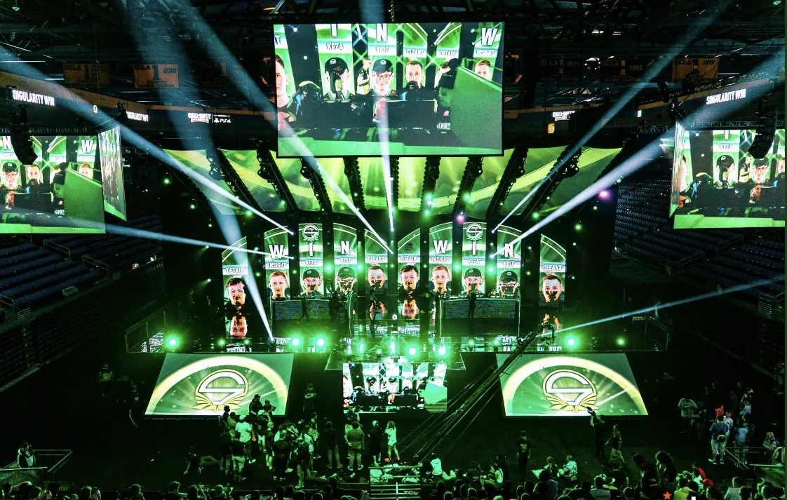 Team Singularity on the Call of Duty world championship stage