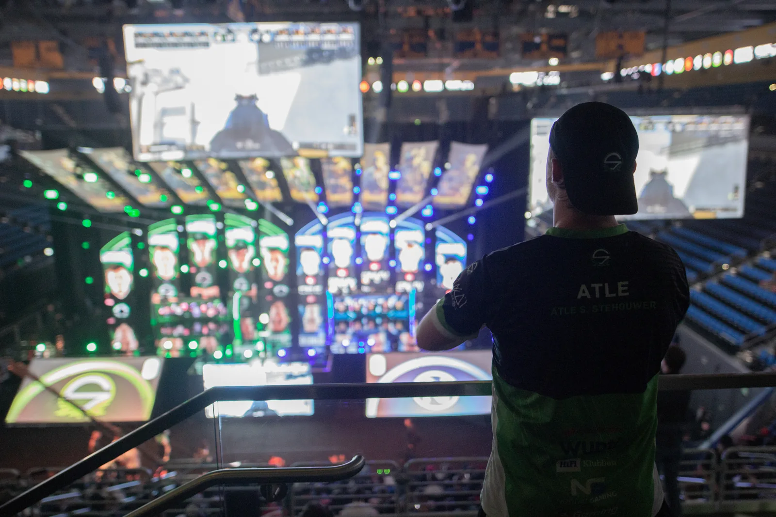 Team Singularity founder looking toward the Call of Duty Champs stage
